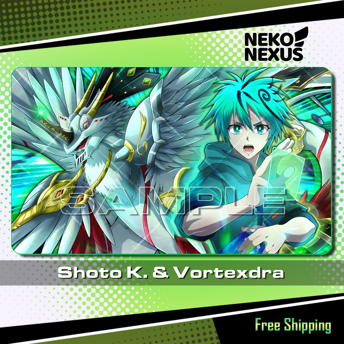 Playmat - Mousepad - Shoto K. & Vortexdra – DCG – 24" x 14" (600 x 350 x 2 mm)