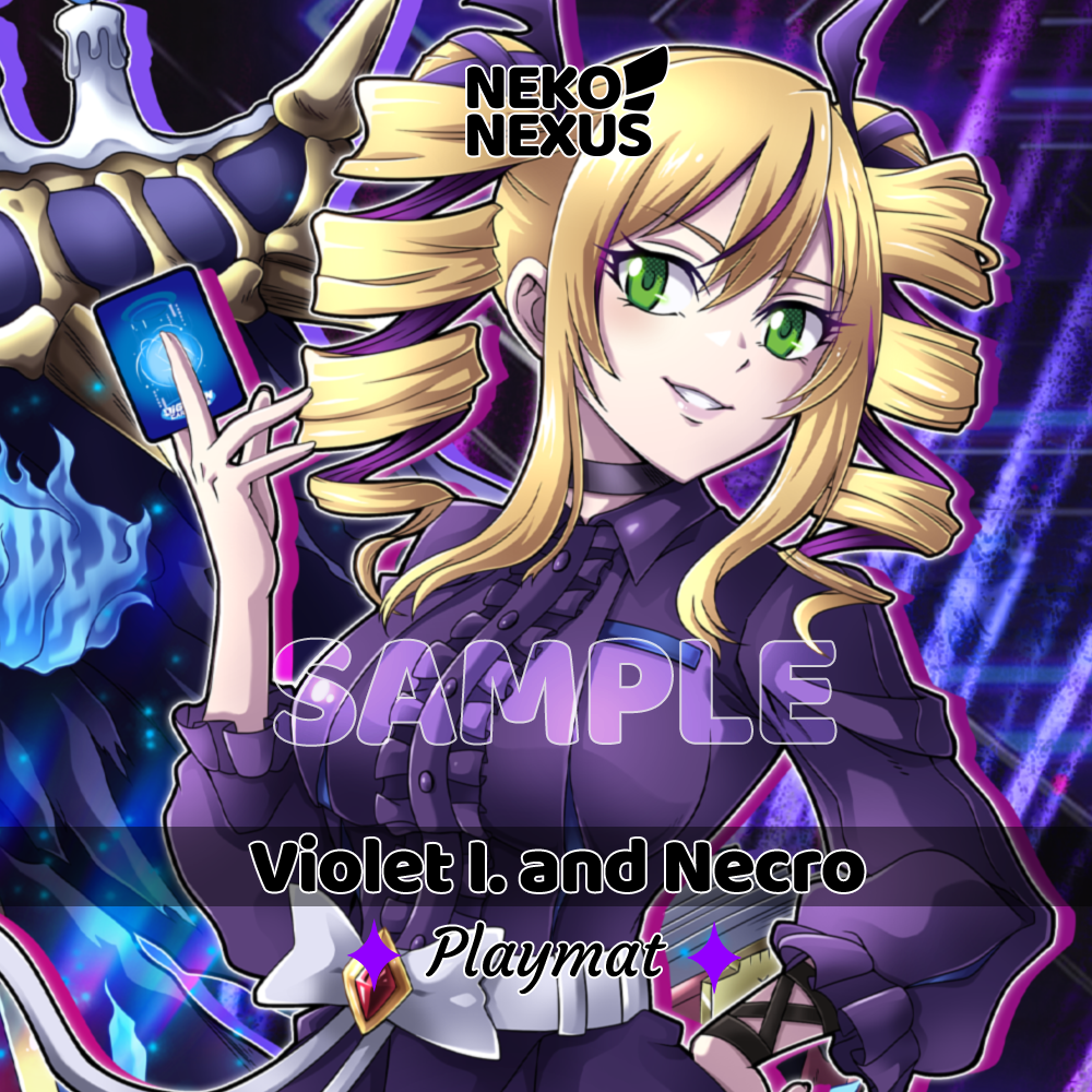 Playmat Violet and Necro - NekoNexus - 14"x24" / 34,5x59x0.2cm