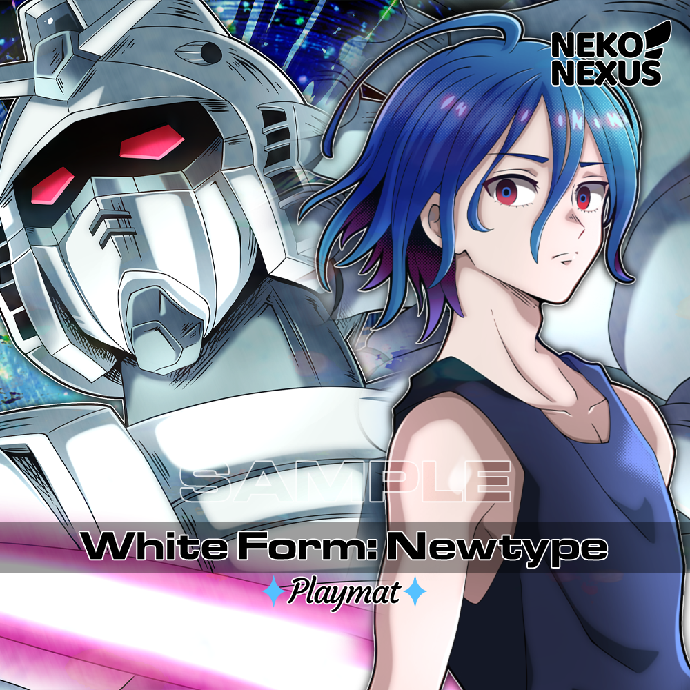 Playmat - White Form: Newtype - 14"X24" / 35X60x0.2cm