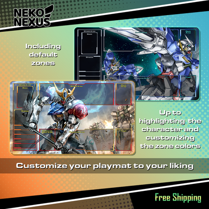 Custom Gundam - GCG Playmat  – 24" x 14" (600 x 350 x 2 mm)