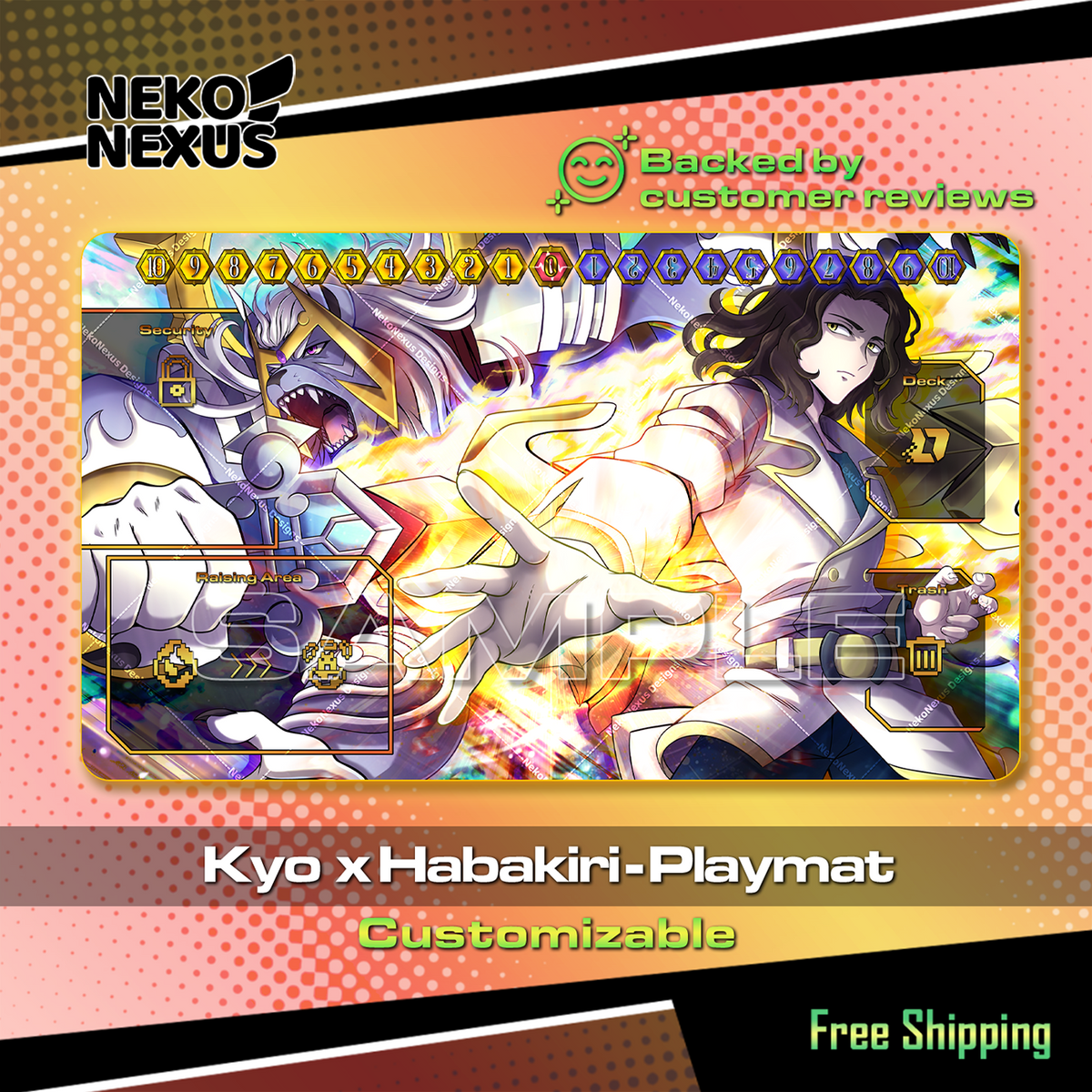 Playmat - Kyo and Habakiri - Beatbreak – DCG – 24" x 14" (600 x 350 x 2 mm)