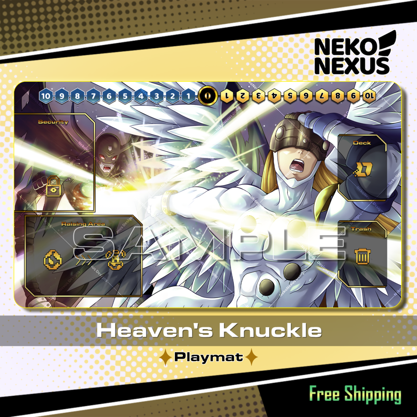 Playmat - Mousepad - Heaven's Knuckle – DCG – 14"x24" approx/ 35x60x.02cm