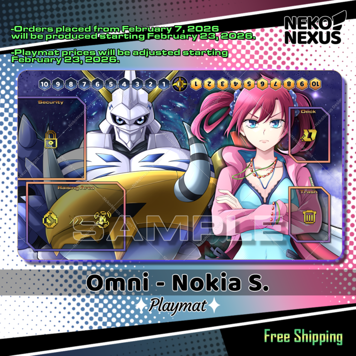 Playmat - Mousepad-  Omni - Nokia S. - DCG - 14"X24" / 35X60x0.2cm