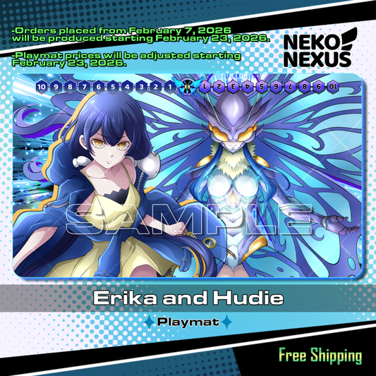 Playmat - Mousepad - Erika M. & Hudie – DCG – 14"x24" approx/ 35x60x.02 cm