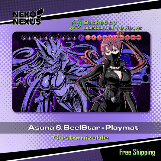 Playmat - Mousepad - Asuna and BeelStar – DCG – 24" x 14" (600 x 350 x 2 mm)