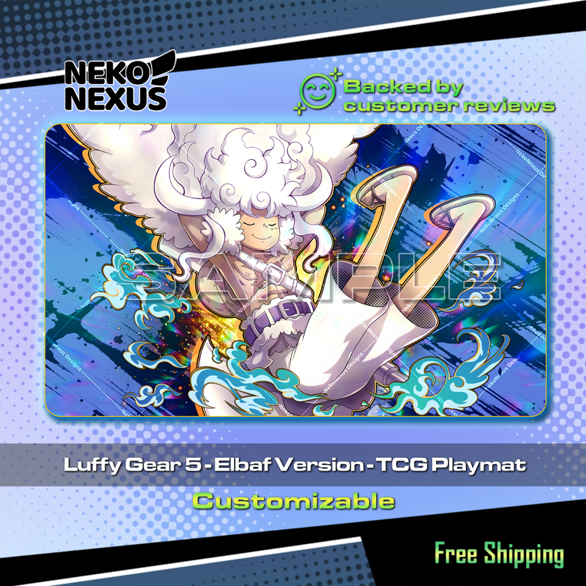 Gear 5 - Elbaf Version - TCG Playmat - 24" x 14" (600 x 350 x 2 mm)