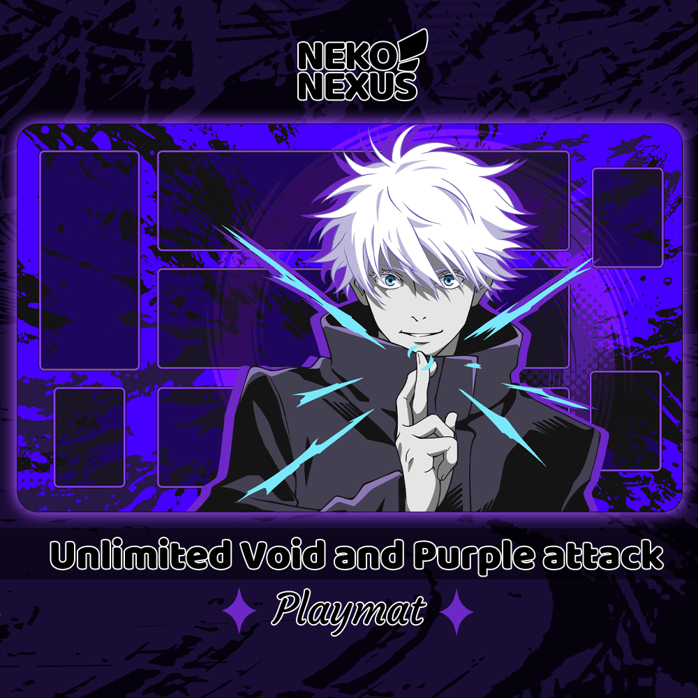 Playmat Unlimited Void Gojo. - UA - NekoNexus - 14"X24" / 34,5x59x0.3cm