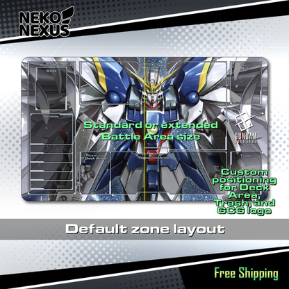 Custom Gundam - GCG Playmat  – 24" x 14" (600 x 350 x 2 mm)