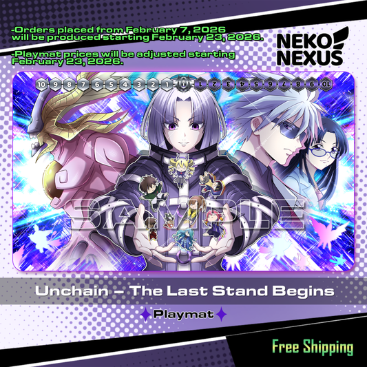 Playmat - Mousepad - Unchain - The Last Stand Begins – DCG – 14"x24" approx/ 35x60x.02cm