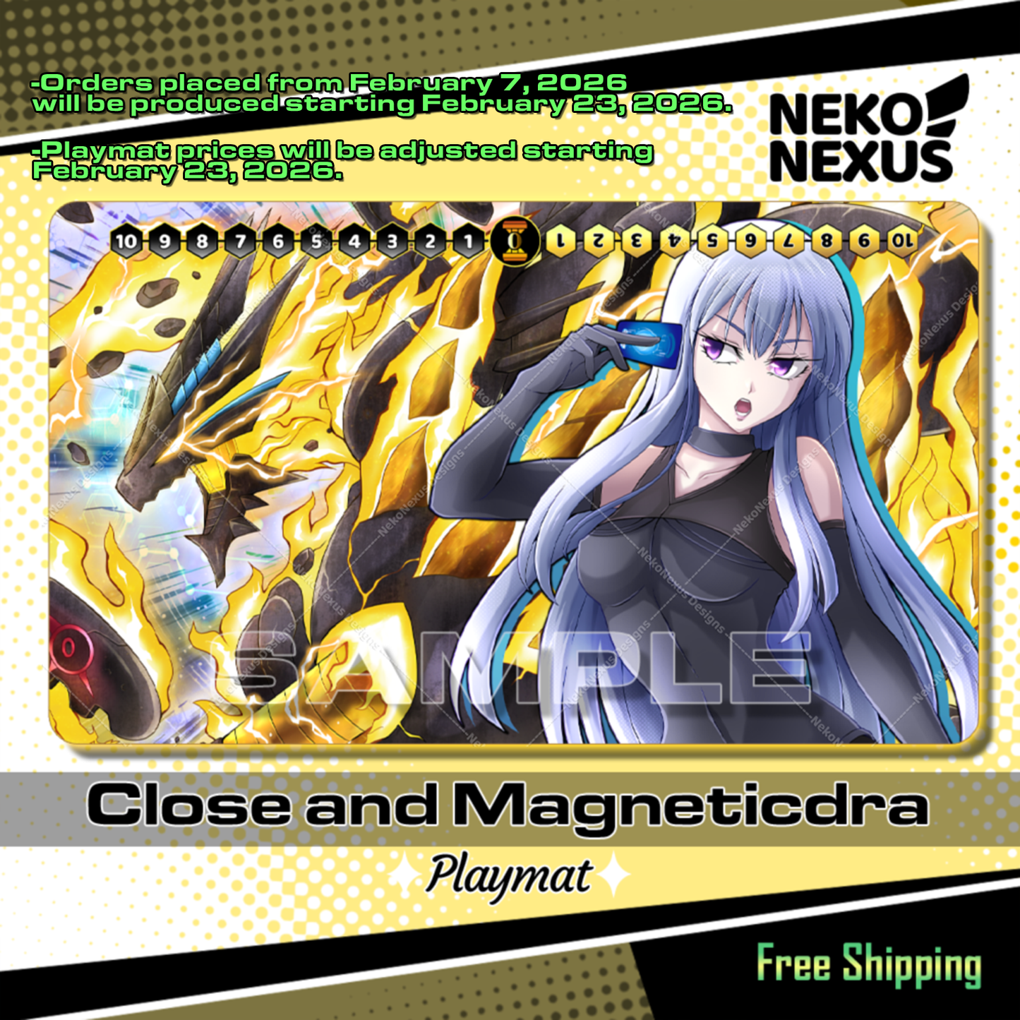 Playmat - Mousepad - Close and Magneticdra - DCG - 14"X24" / 35X60x0.2