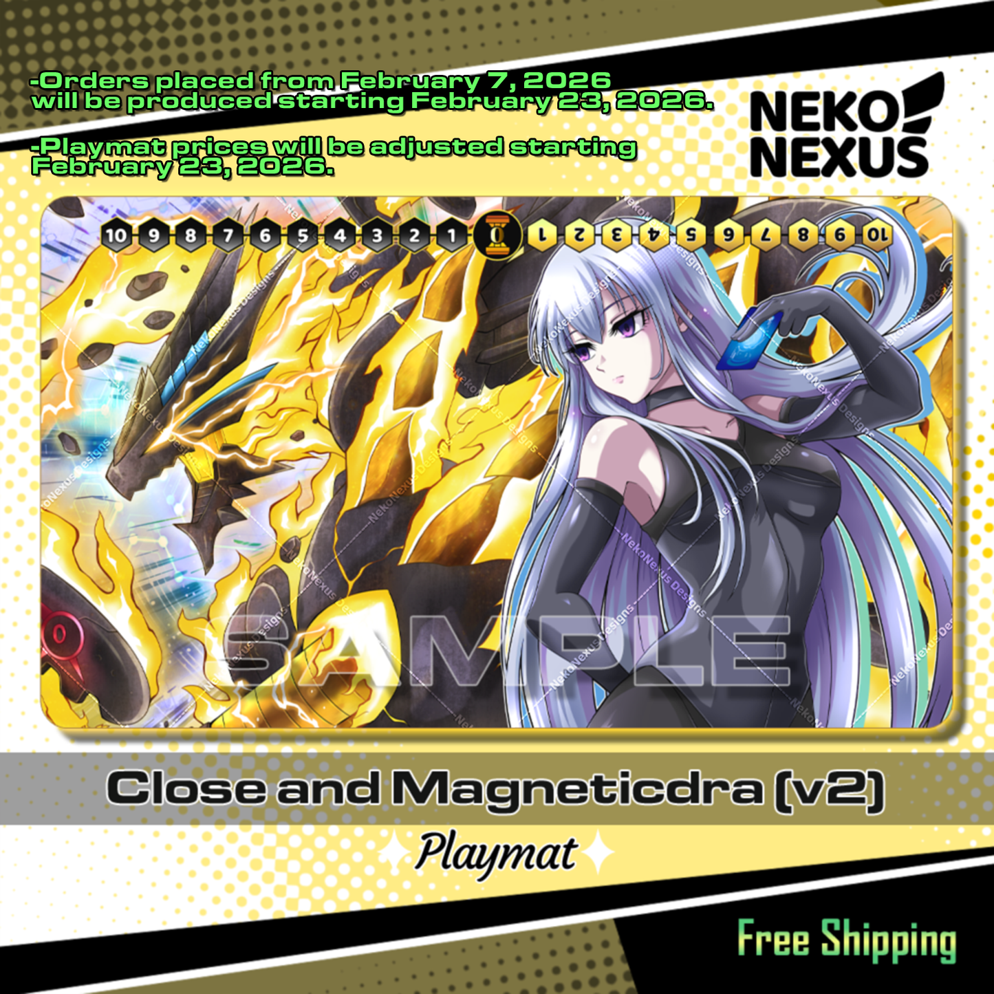 Playmat - Mousepad - Close and Magneticdra (version 2)- 14"X24" / 35X60