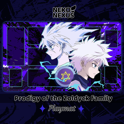 Playmat Zoldyck family prodigy - UA - NekoNexus - 14"x24" / 34,5x59x0.3cm