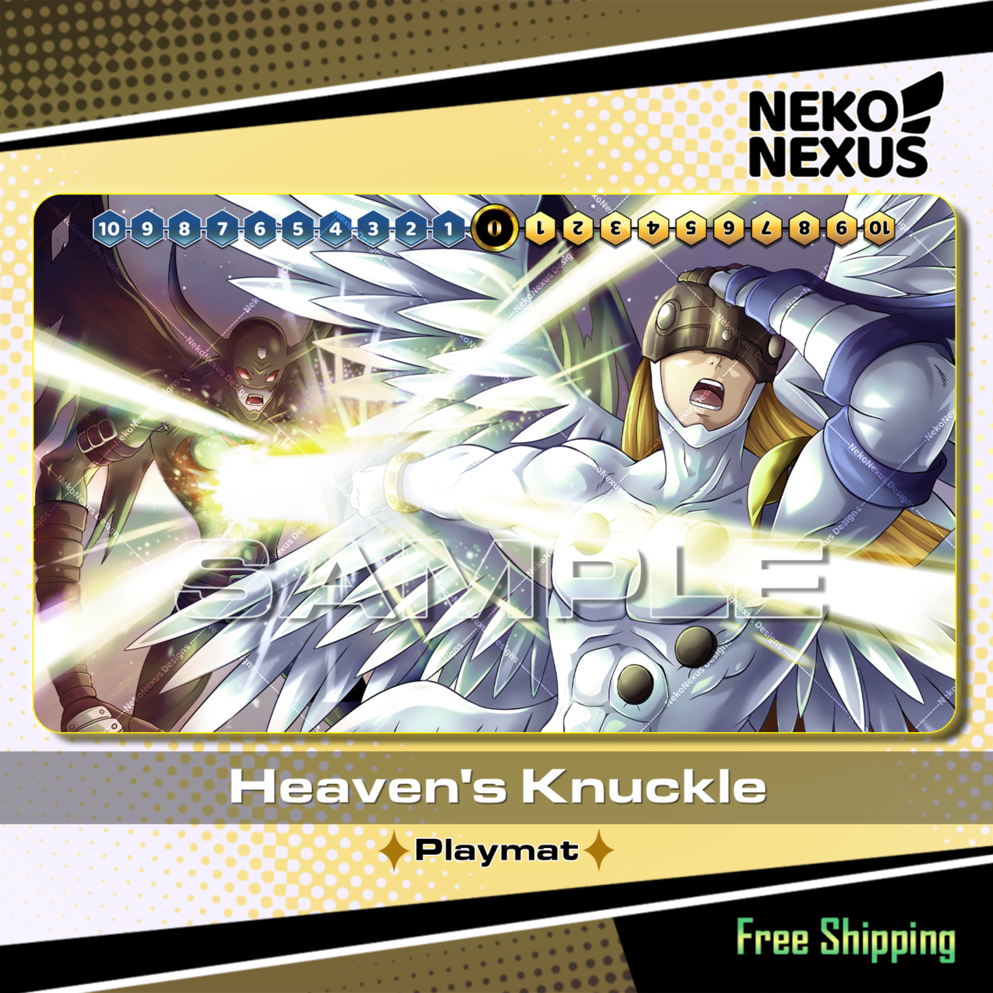 Playmat - Mousepad - Heaven's Knuckle – DCG – 14"x24" approx/ 35x60x.02cm