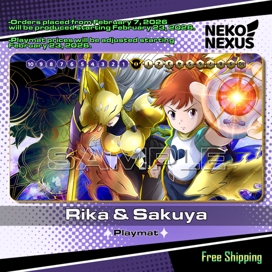 Playmat - Mousepad - Rika & Sakuya – DCG – 14"x24" approx/ 35x60x.02 cm