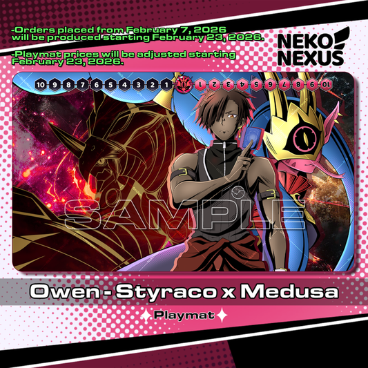 Playmat - Mousepad - Owen - Styraco x Medusa – DCG – 14"x24" approx/ 35x60x.02 cm