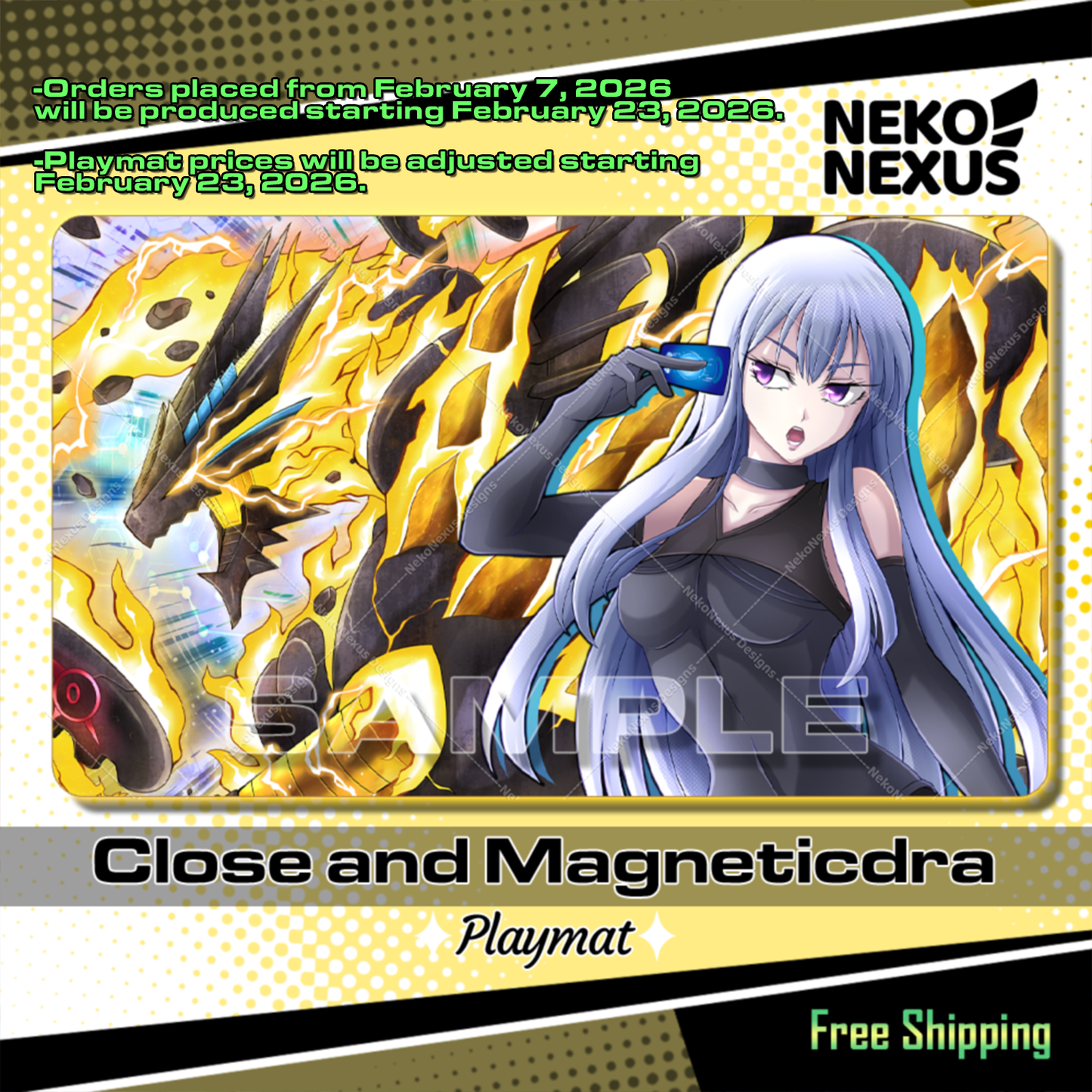Playmat - Mousepad - Close and Magneticdra - DCG - 14"X24" / 35X60x0.2