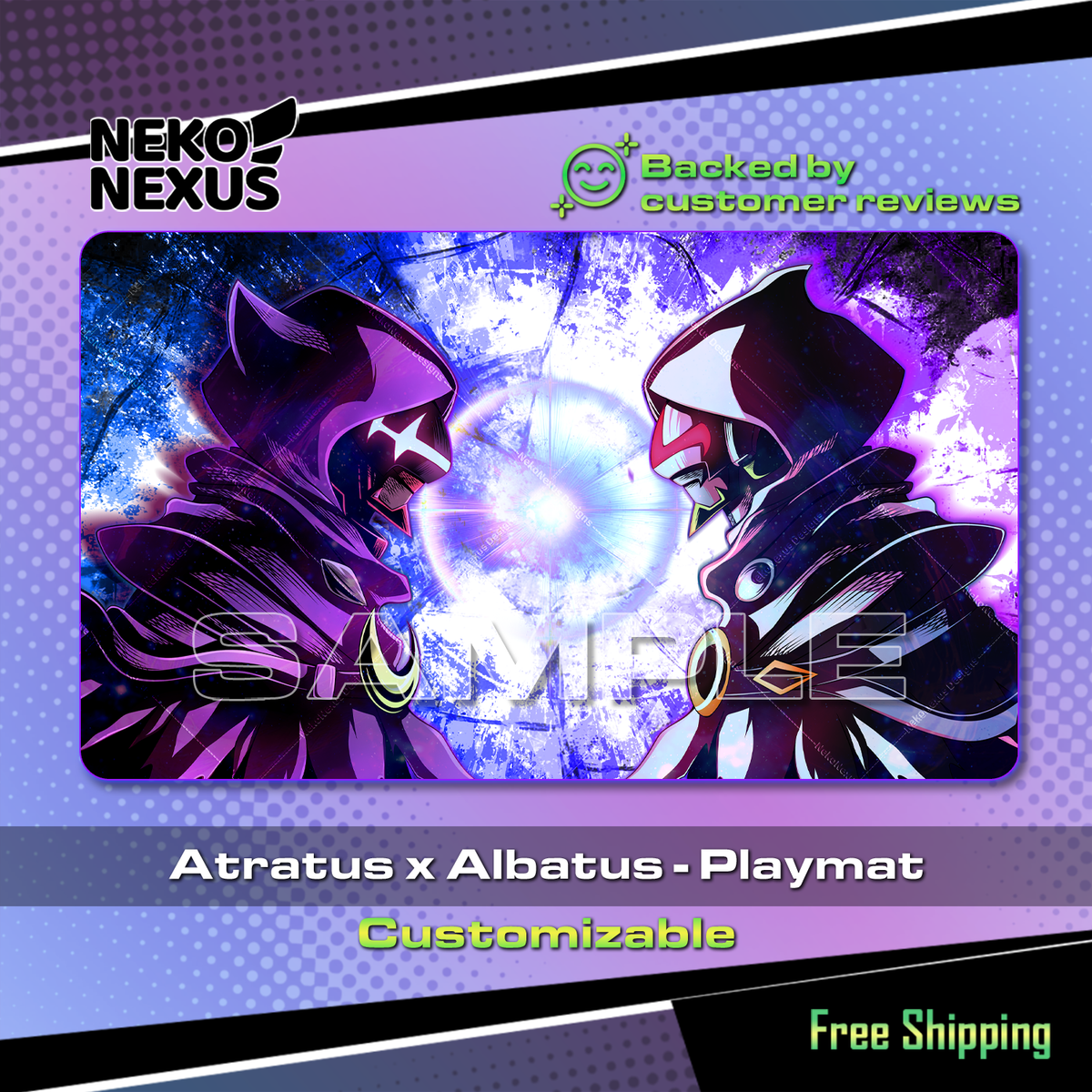 Playmat - Mousepad - Atratus x Albatus – DCG – 24" x 14" (600 x 350 x 2 mm)