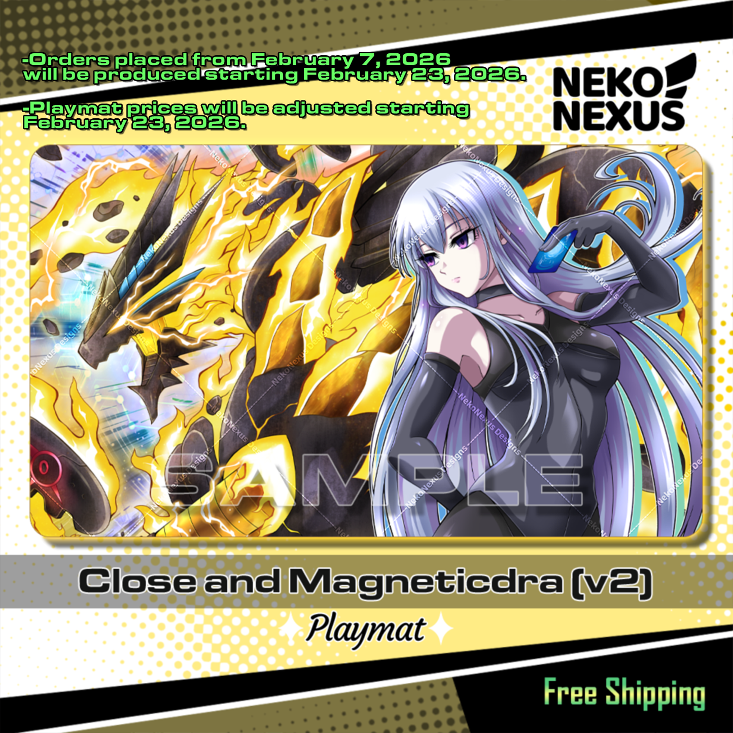 Playmat - Mousepad - Close and Magneticdra (version 2)- 14"X24" / 35X60