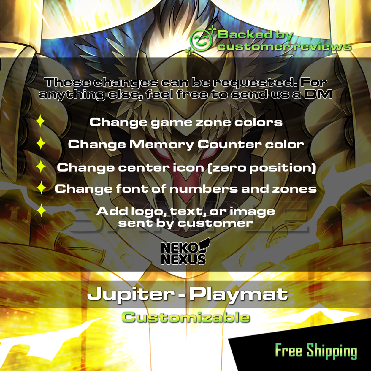 Playmat - Jupitermon – DCG – 24" x 14" (600 x 350 x 2 mm)