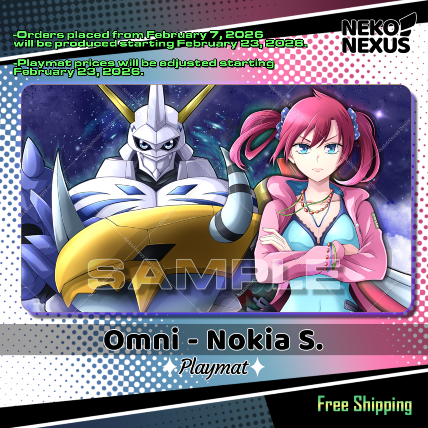 Playmat - Mousepad-  Omni - Nokia S. - DCG - 14"X24" / 35X60x0.2cm