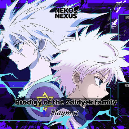 Playmat Zoldyck family prodigy - UA - NekoNexus - 14"x24" / 34,5x59x0.3cm