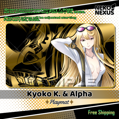 Playmat - Mousepad -  Kyoko & Alpha - DCG - 14"X24" / 35X60x0.2cm
