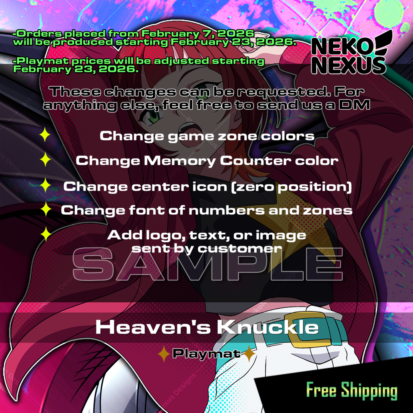 Playmat - Mousepad - Glowing Dawn Reina – DCG – 14"x24" approx/ 35x60x.02cm (Copia)