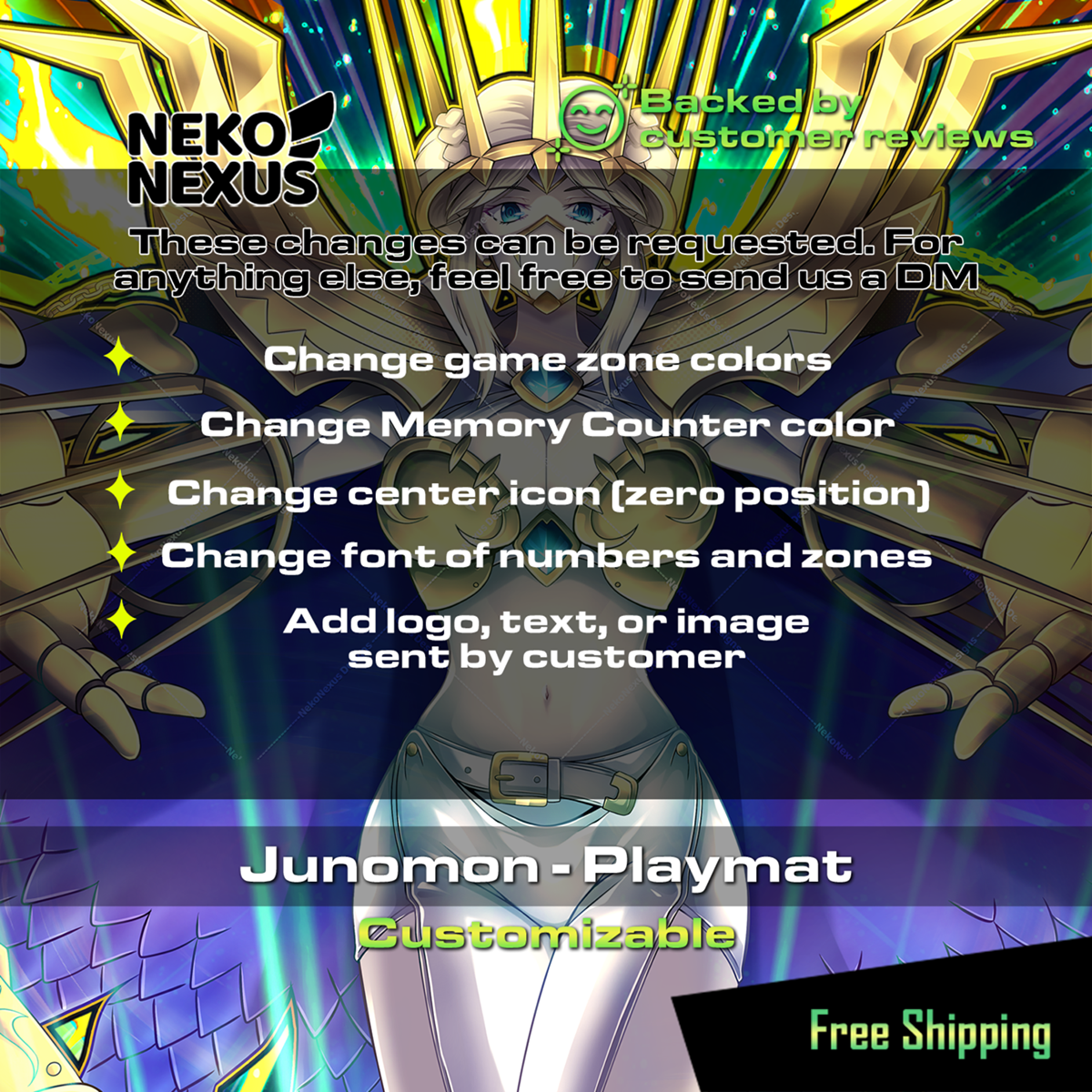 Playmat - Juno – DCG – 24" x 14" (600 x 350 x 2 mm)