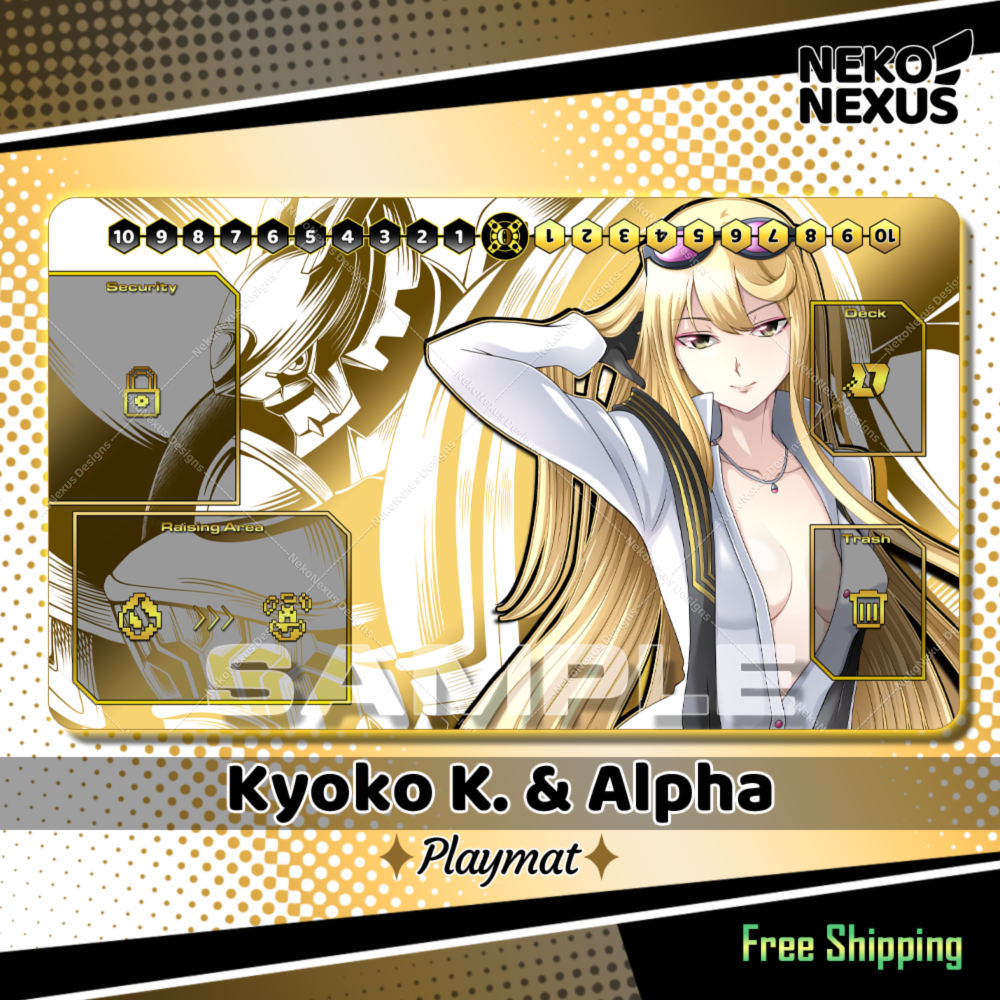 Playmat -  Kyoko & Alpha - DCG - 14"X24" / 35X60x0.2cm