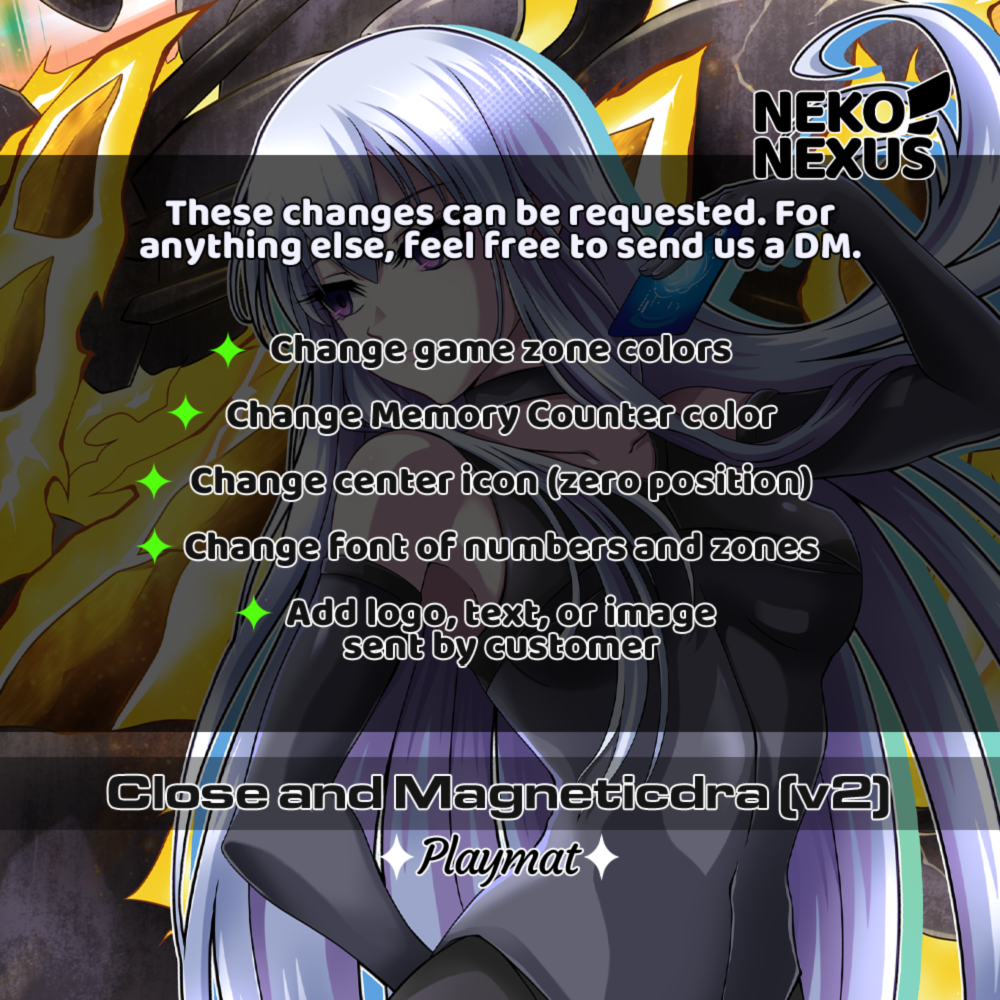 Playmat Close and Magneticdra (version 2)- 14"X24" / 35X60