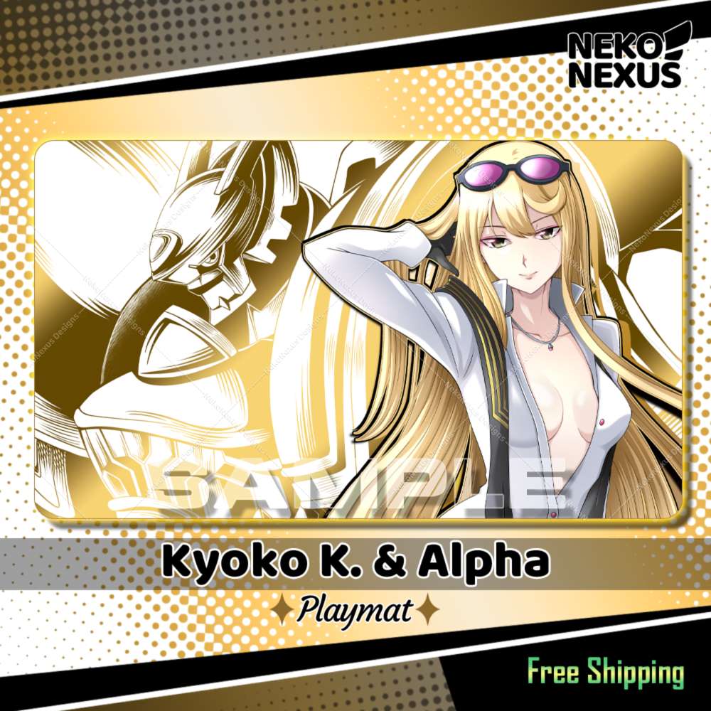 Playmat -  Kyoko & Alpha - DCG - 14"X24" / 35X60x0.2cm