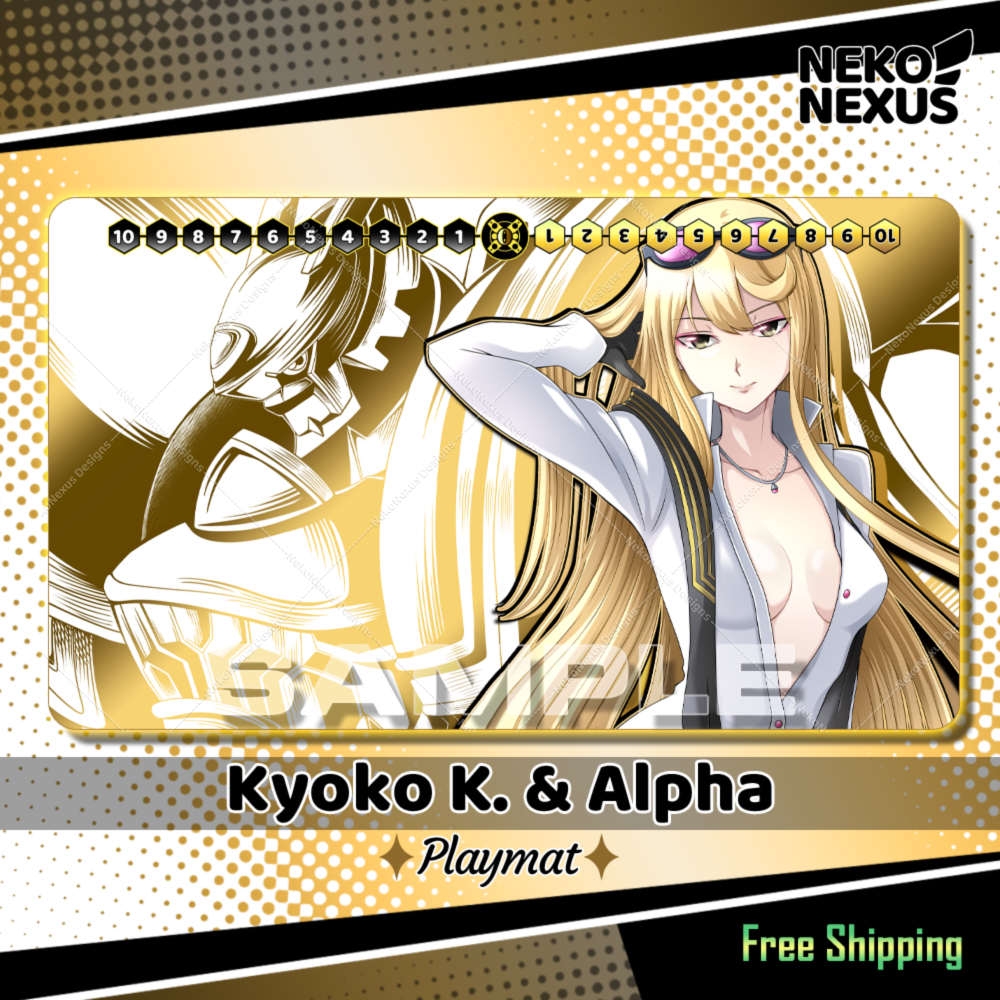 Playmat -  Kyoko & Alpha - DCG - 14"X24" / 35X60x0.2cm